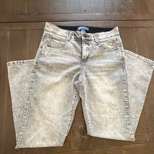 Democracy “AB” Solution Stonewashed Straight Leg Gray Jeans Size 10